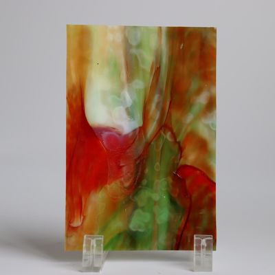 24x24 White Yellow Stained Glass Window Sheets